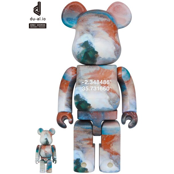 BE＠RBRICK Benjamin Grant Overview Lake Natron 100％ & 400％ Set