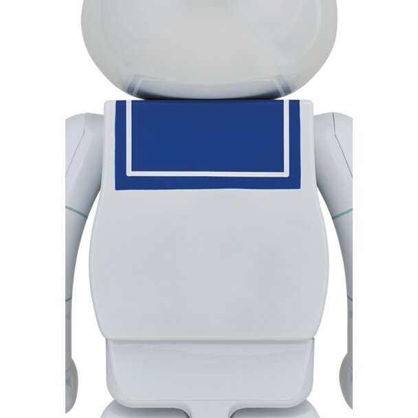 BE@RBRICK Ghostbusters Stay Puft Marshmallow Man: White Chrome Ver
