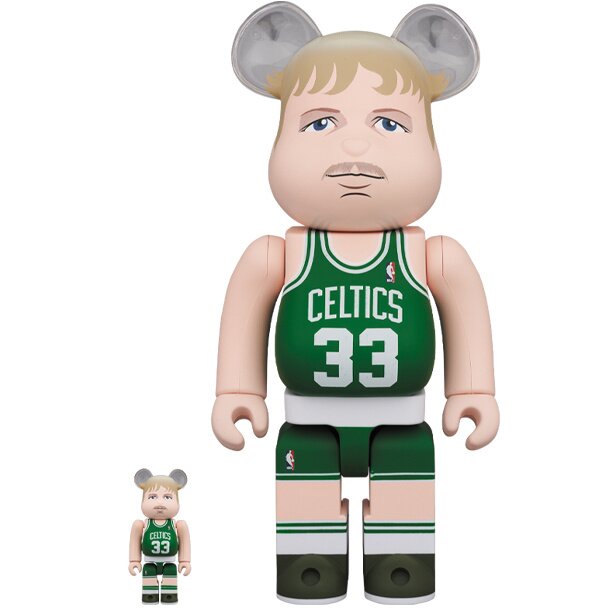 BE@RBRICK Boston Celtics Larry Bird 100% & 400% Set