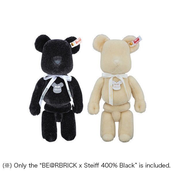 BE@RBRICK x Steiff 400% Black: MEDICOM TOY - Tokyo Otaku Mode (TOM)