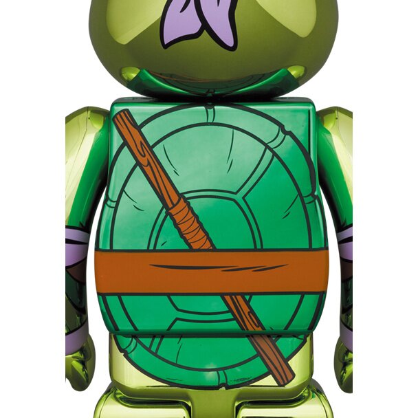 BE＠RBRICK Teenage Mutant Ninja Turtles Donatello: Chrome Ver. 100