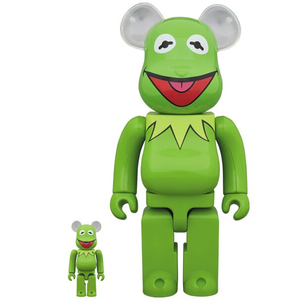 BE@RBRICK The Muppets Kermit the Frog 100% & 400% Set