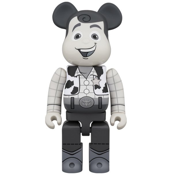 BE@RBRICK BOØWY 400% BE@RBRICK Toy Story Woody Black & White Ver. 400%: MEDICOM TOY