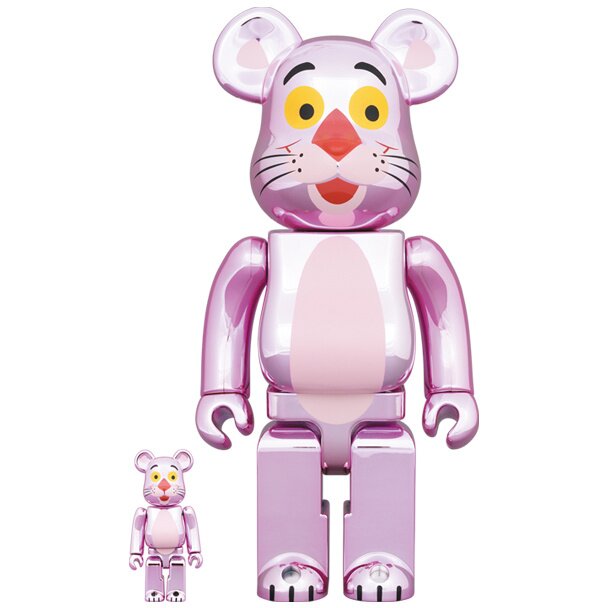 BE＠RBRICK Pink Panther: Chrome Ver. 100％ & 400％: MEDICOM TOY 13% OFF