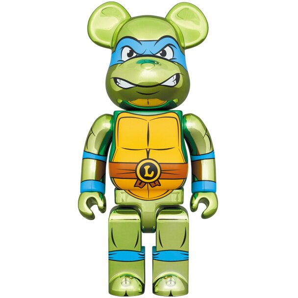 BE＠RBRICK Teenage Mutant Ninja Turtles Leonardo: Chrome Ver. 100