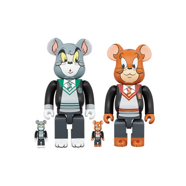 BE＠RBRICK Tom and Jerry in Hogwarts House Robes 100％ & 400％