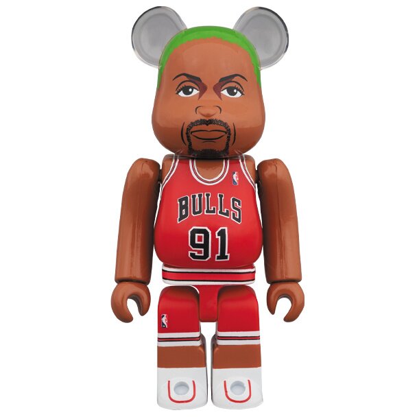 BE@RBRICK Chicago Bulls Dennis Rodman 100％ & 400％ Set