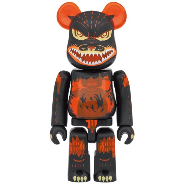 Bearbrick 1000% Godzilla Melt Down Clear Orange 2022 - Médicom Toys, Figurine Neuve
