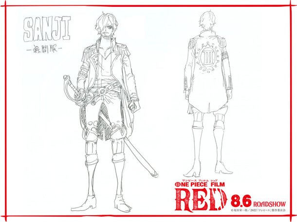 One Piece Film Gold Anime's Character Costumes by Original Creator Unveiled