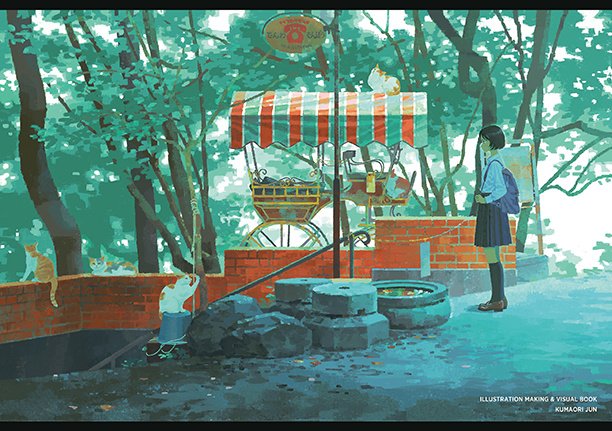 版画 jun Jun Kumaori Illustration Making & Visual Book Special Edition w