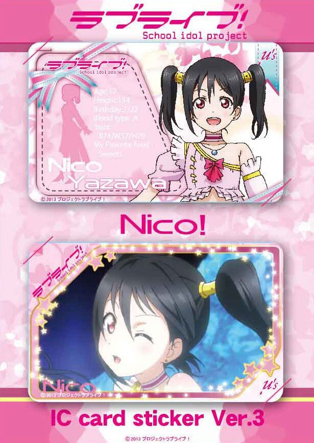 Love Live! IC Card Sticker Set Ver. 3 Charaani Tokyo Otaku Mode (TOM)