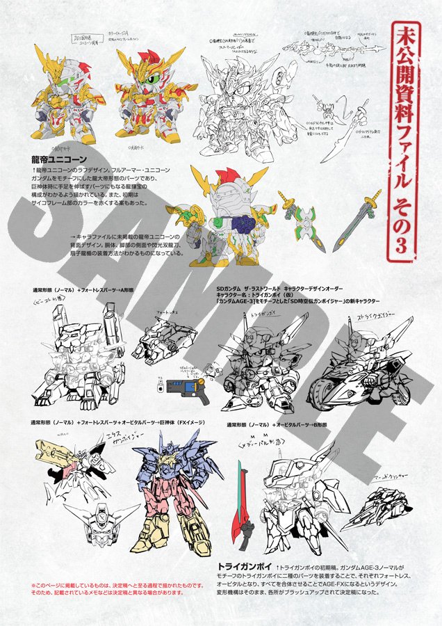 SD Gundam the Last World Character File Book - Tokyo Otaku Mode (TOM)
