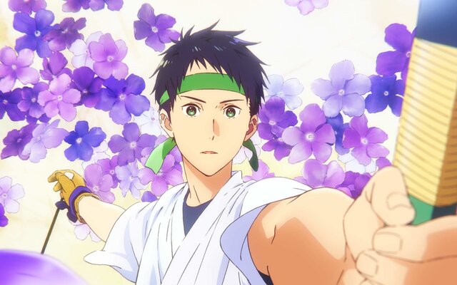 Anime tsurune: kazemai koukou kyuudoubu narumiya minato takehaya