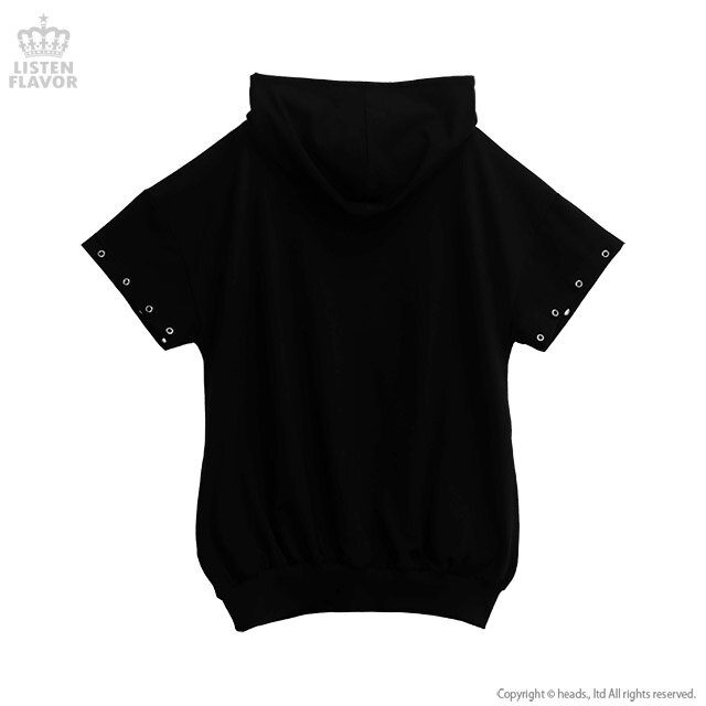 LISTEN FLAVOR Dangerous Gas Mask Bear Ring Sleeve Hoodie