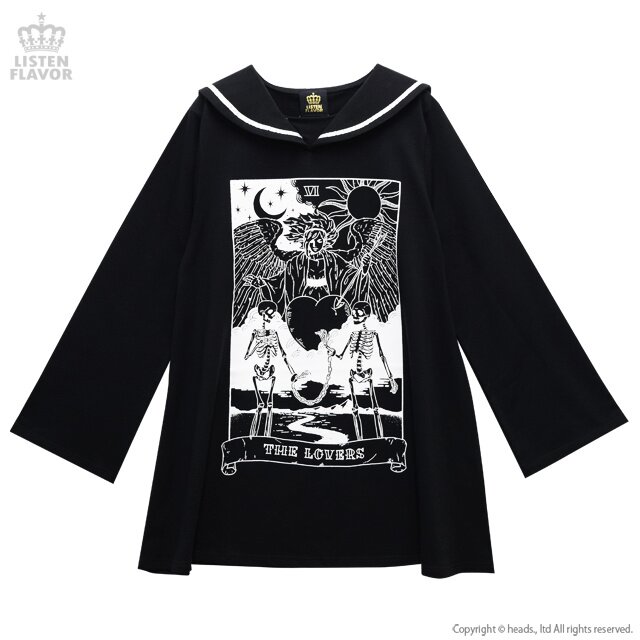 LISTEN FLAVOR The Lovers Long Sleeve Sailor Collar Dress: Listen Flavor -  Tokyo Otaku Mode (TOM)