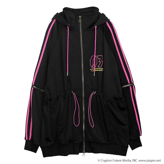 LISTEN FLAVOR Megurine Luka Jersey Hoodie Black - Tokyo Otaku Mode (TOM)