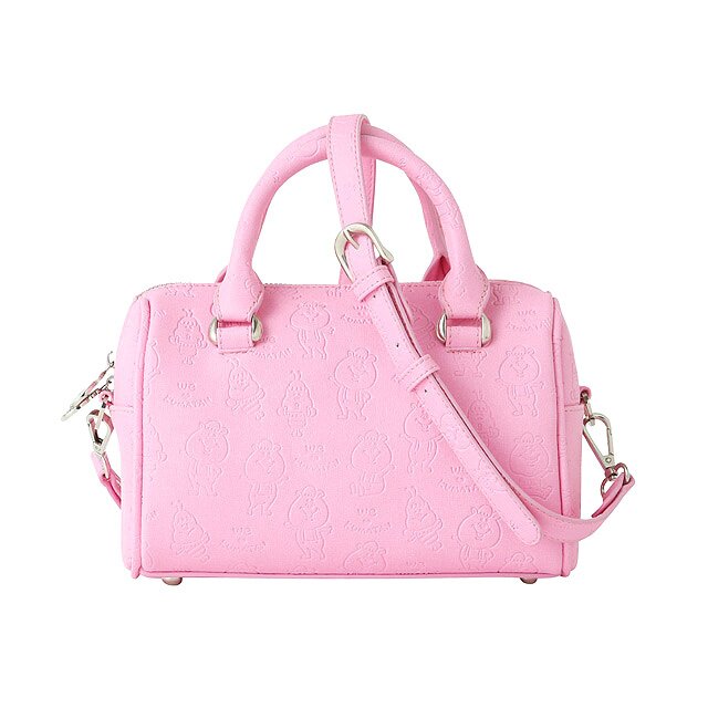 Mini Two Tone Boston Bag pink