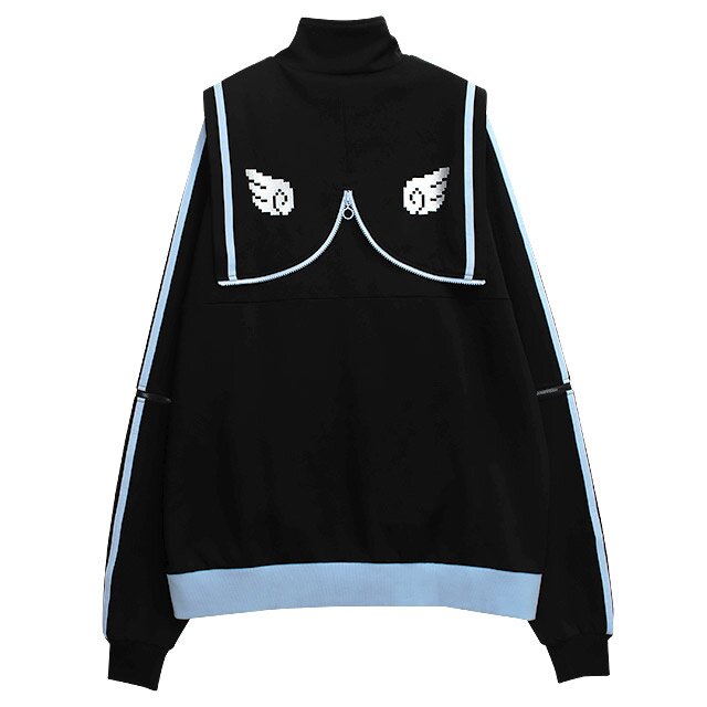LISTEN FLAVOR 1-Up Heart Sailor Jersey Hoodie: Listen Flavor