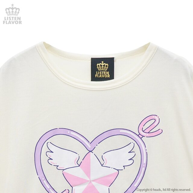 LISTEN FLAVOR Magical Twinkle Heart Lace Up Cutsew - Tokyo Otaku Mode (TOM)