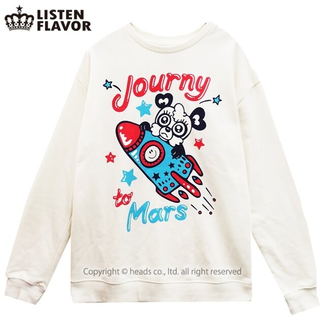 Haruka Kurebayashi x LISTEN FLAVOR Odekake Panda-chan Sweatshirt