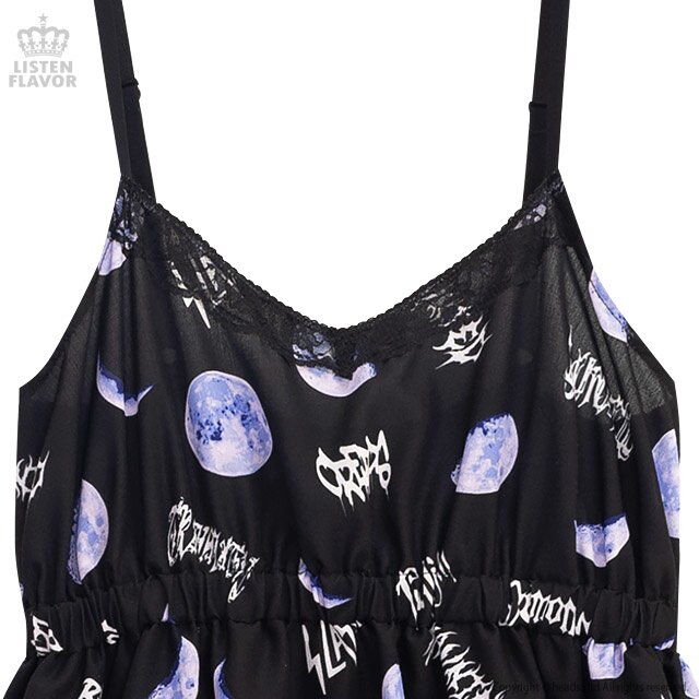 LISTEN FLAVOR Metal Moon Flared Camisole Dress: Listen Flavor - Tokyo Otaku  Mode (TOM)