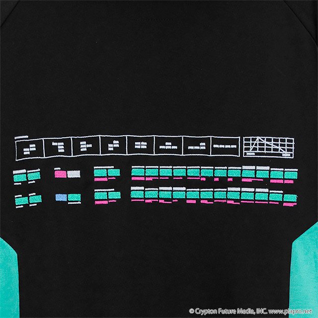 LISTEN FLAVOR Hatsune Miku Jersey Hoodie Black: Listen LISTEN FLAVOR Hatsune Miku Jersey Hoodie Black: Listen