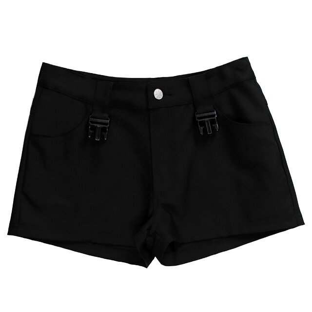 LISTEN FLAVOR Black Shorts w/ Harness Garter Belt: Listen