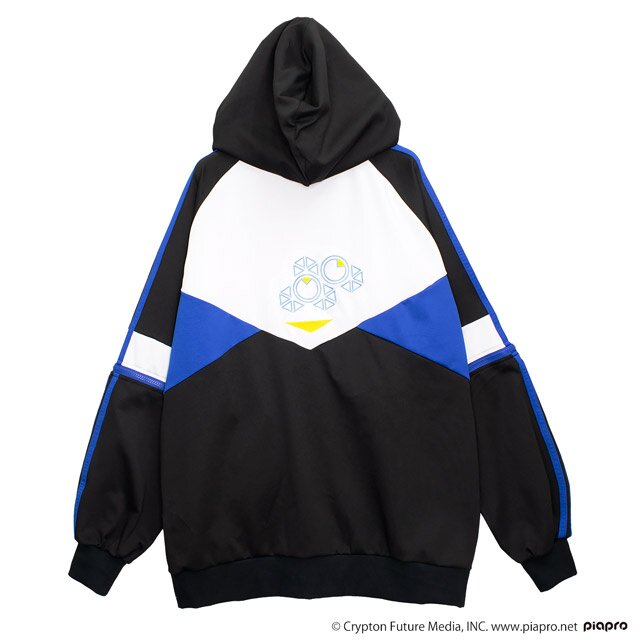 jianye × KAITO 忍者パーカー LISTEN FLAVOR Kaito 2-way Jersey Hoodie Black: Listen Flavor