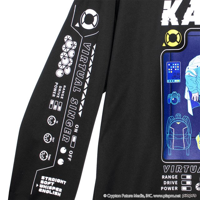 LISTEN FLAVOR Kaito Long Sleeve T-Shirt Black: Listen Flavor