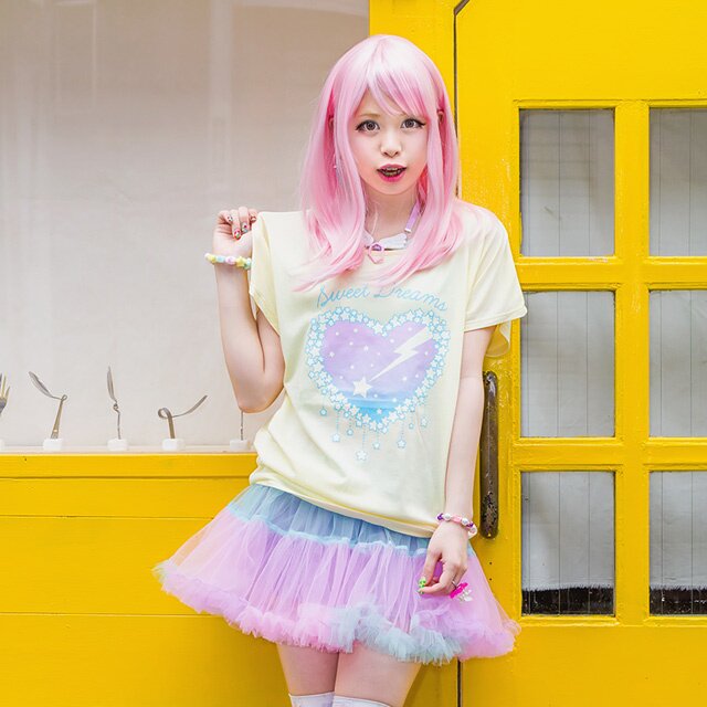 LISTEN FLAVOR Tulle Pannier Skirt w/ Ribbon - Tokyo Otaku LISTEN FLAVOR Tulle Pannier Skirt w/ Ribbon - Tokyo Otaku
