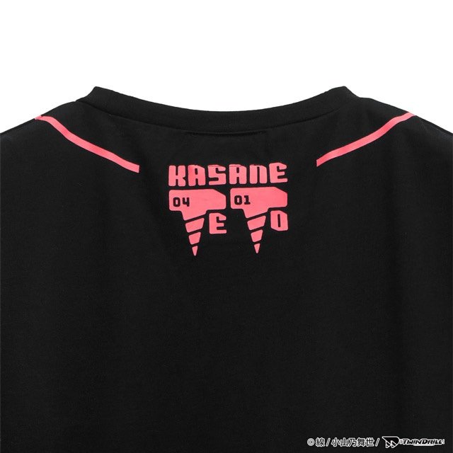 LISTEN FLAVOR Kasane Teto T-shirt with Arm Sleeves Black - Tokyo