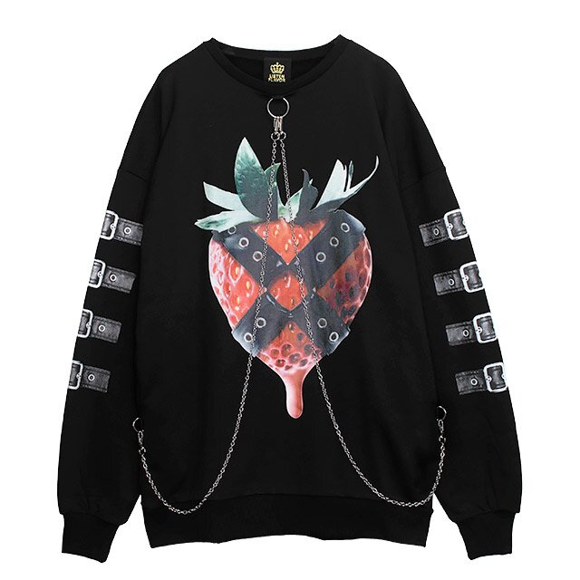 LISTEN FLAVOR Strawberry Bondage Chain Pullover: Listen
