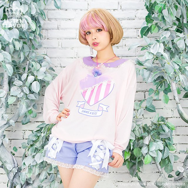 LISTEN FLAVOR Angelic Lace-up Ribbon Shorts: Listen Flavor - Tokyo