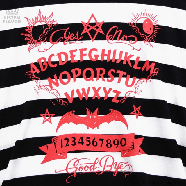 LISTEN FLAVOR Ouija Board Bat Sailor Dress