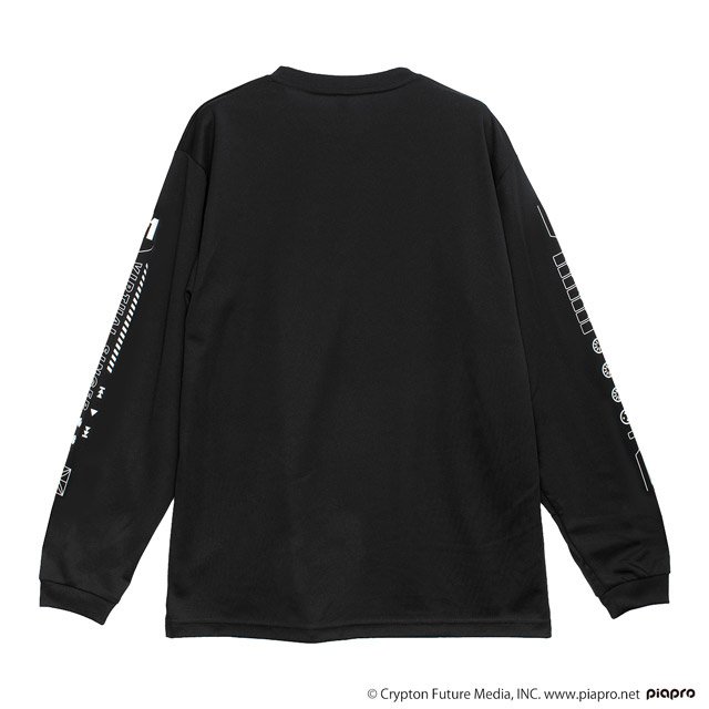 LISTEN FLAVOR Hatsune Miku Long Sleeve T-Shirt Black - Tokyo Otaku