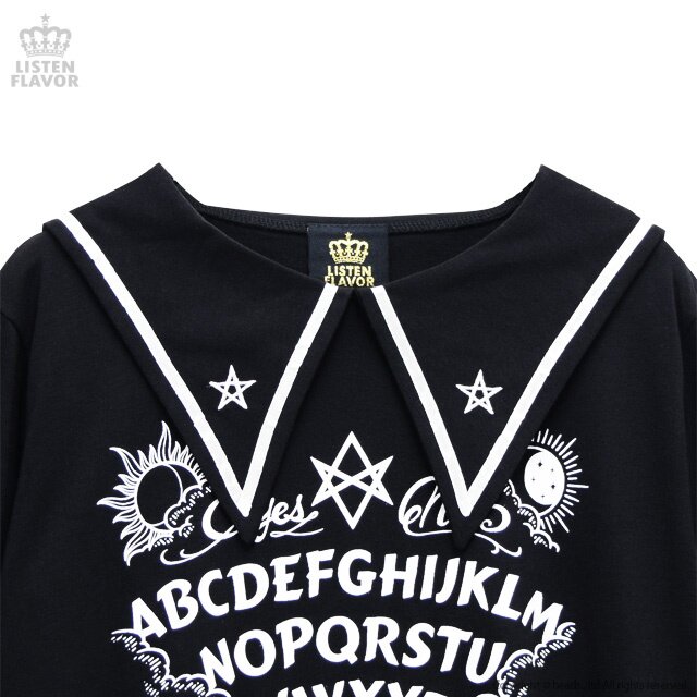 LISTEN FLAVOR Ouija Board Bat Sailor Dress