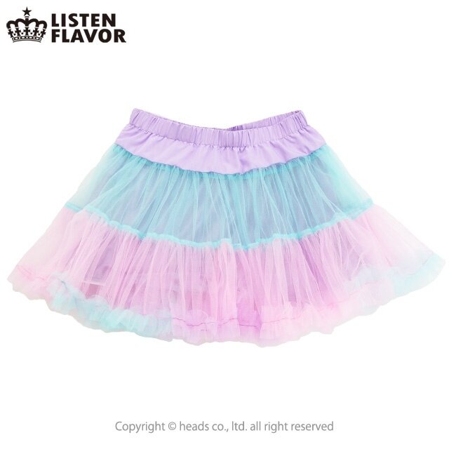 LISTEN FLAVOR Tulle Pannier Skirt w/ Ribbon - Tokyo Otaku