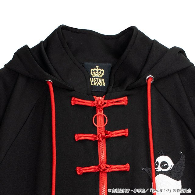LISTEN FLAVOR Ranma 1/2 Collaboration China Jersey Hoodie Black