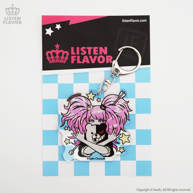 LISTEN FLAVOR Danganronpa Junko Enoshima Acrylic Keychain: Listen