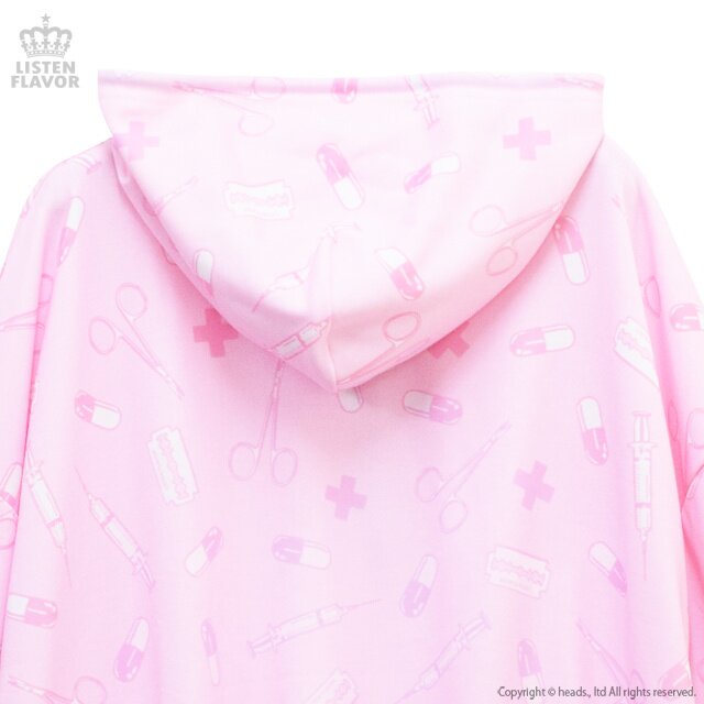 ˙˚ʚ ℳ ɞ˚˙♡ LISTEN FLAVOR Evil Cutie Pentagram Lace-up Hoodie: Listen