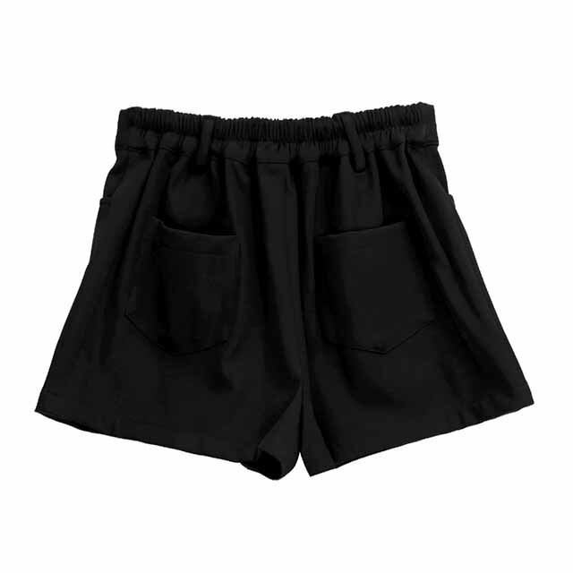 LISTEN FLAVOR Black Layered Eyelet Skirt w/ Shorts