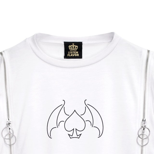 LISTEN FLAVOR The Magic Tramp Twin Zip Super BIG T-Shirt LISTEN FLAVOR The Magic Tramp Twin Zip Super BIG T-Shirt