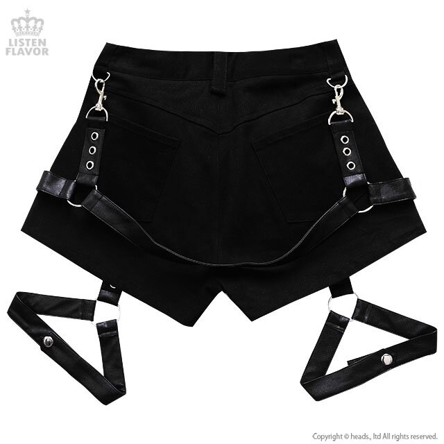 LISTEN FLAVOR Detachable Harness Garter Belt Shorts Listen Flavor