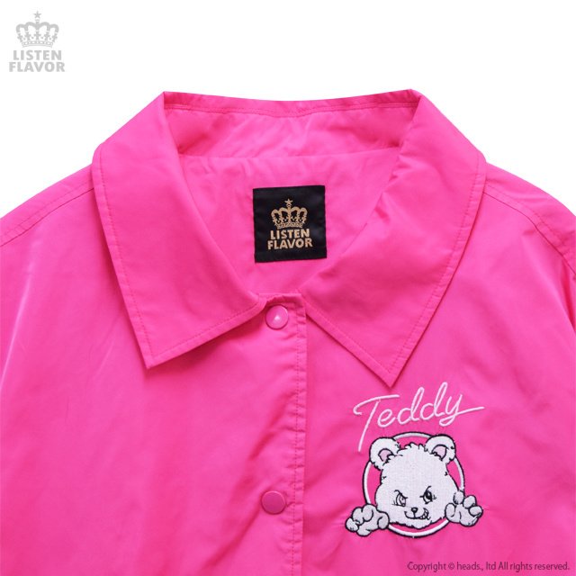 LISTEN FLAVOR Notorious Teddy Bear Coach Jacket - Tokyo