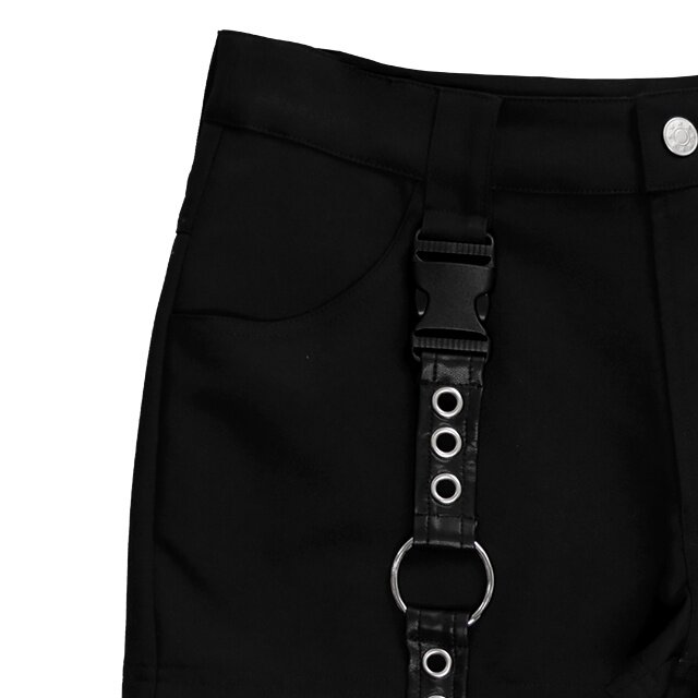 leather garter belt with pockets Psyrider Garter thigh pocket Leg steampunk Belt main image 0