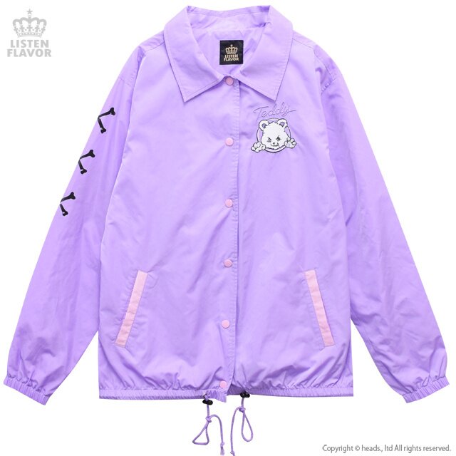 LISTEN FLAVOR Notorious Teddy Bear Coach Jacket - Tokyo