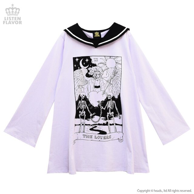 LISTEN FLAVOR The Lovers Long Sleeve Sailor Collar Dress: Listen Flavor -  Tokyo Otaku Mode (TOM)