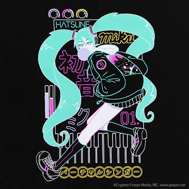 【新品】ジーナシス　MIKU企画logo sweat CDJapan : Hatsune Miku Jersey Hoodie [Additional Production