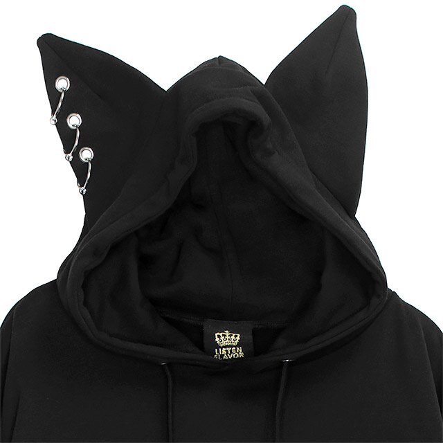 LISTEN FLAVOR Yannoka Step Nekomimi Hoodie: Listen Flavor - Tokyo