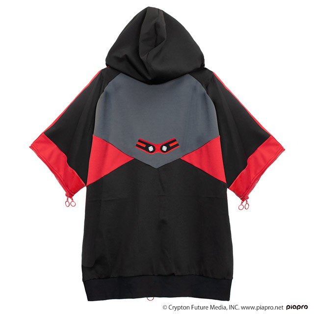 LISTEN FLAVOR Meiko 2-way Jersey Hoodie Black: Listen Flavor
